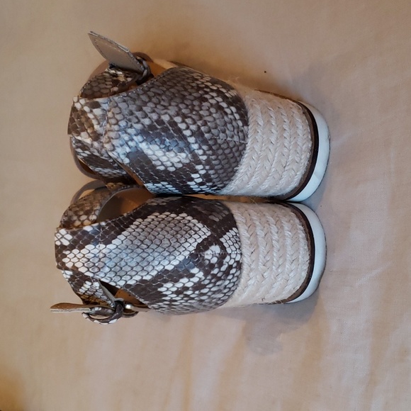 Dolce Vita Snake Print Espadrille Sandals - Picture 3 of 10